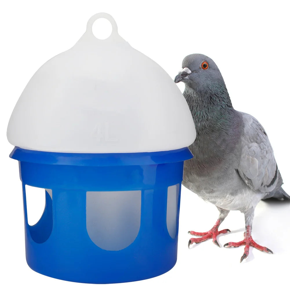 Large Capacity Automatic Bird Pigeon Feeder Water Dispenser Waterer 2L-6.5L Automatic Pigeon Waterer Bird Water Feeder