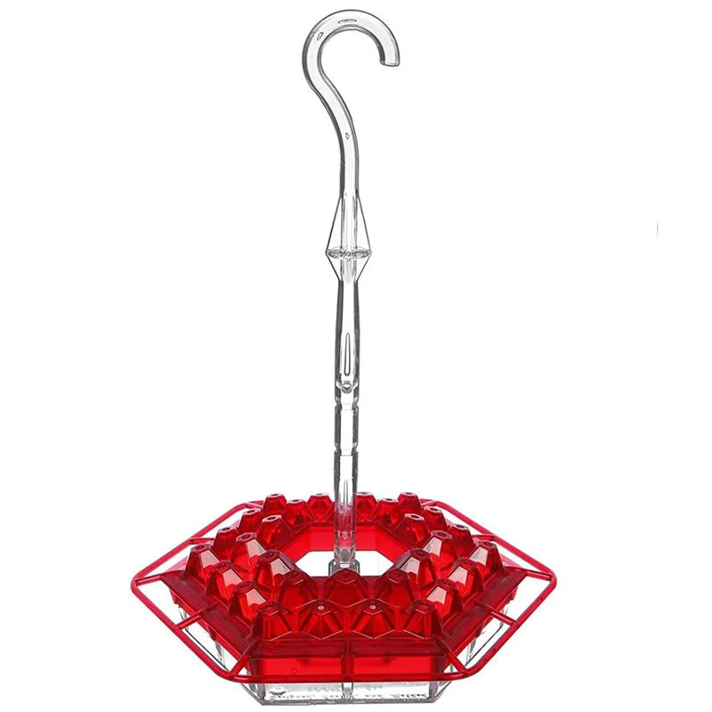 1Pc Wild Bird Feeder Hanging Hexagonal Bird Feeder with Hook Hummingbird Feeder Garden Bird Feeder Pet Forest Water Dispenser